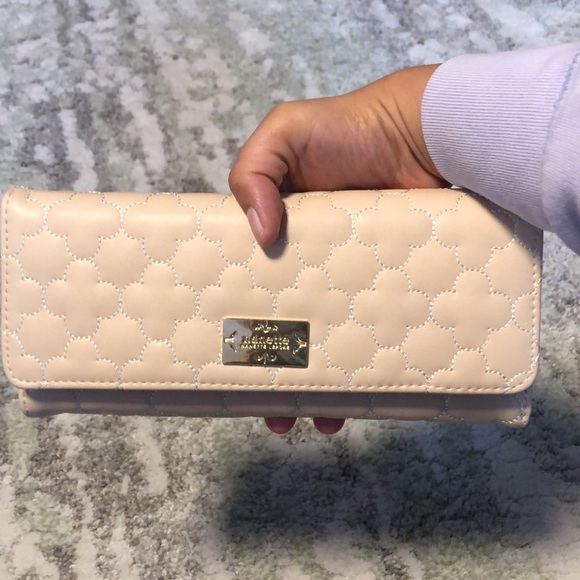 Nanette Lepore quilted clutch, light beige - Picture 2 of 8